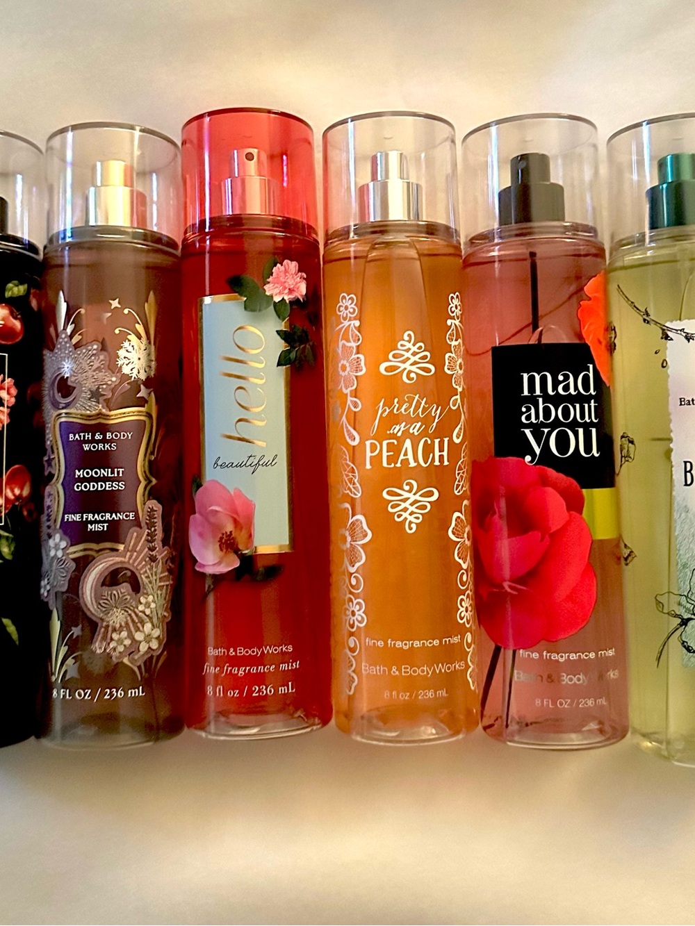 Bath & Body Works Body Sprays Variety of 6 Discontinued Scents